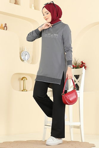 moda selvim Combined 2823SLK540 Gray - Thumbnail