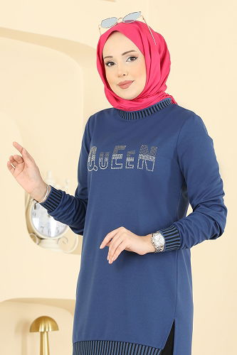 moda selvim Combined 2823SLK540 Indigo - Thumbnail