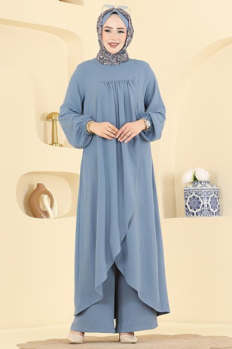moda selvim طقم أزرق 2824SLK540 - Thumbnail