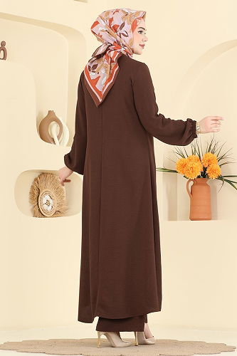 moda selvim طقم بني 2824SLK540 - Thumbnail