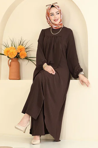 moda selvim Combined 2824SLK540 Dark Brown - Thumbnail