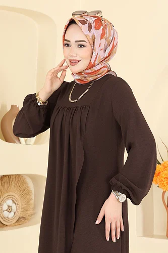 moda selvim Combined 2824SLK540 Dark Brown - Thumbnail