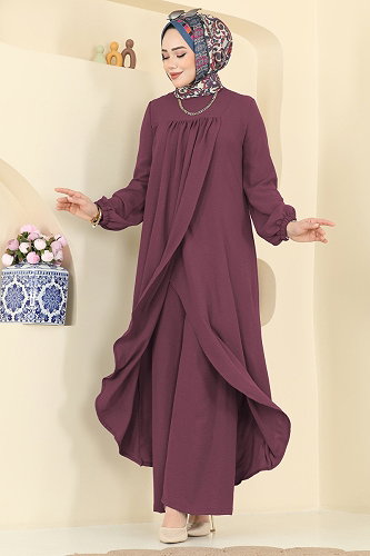 moda selvim Combined 2824SLK540 Dark Lilac - Thumbnail