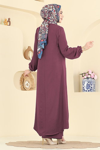 moda selvim Combined 2824SLK540 Dark Lilac - Thumbnail