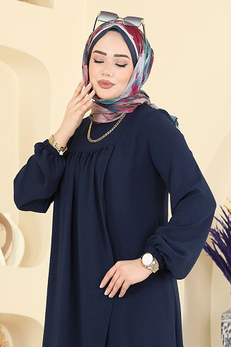 moda selvim Combined 2824SLK540 Dark Navy Blue - Thumbnail