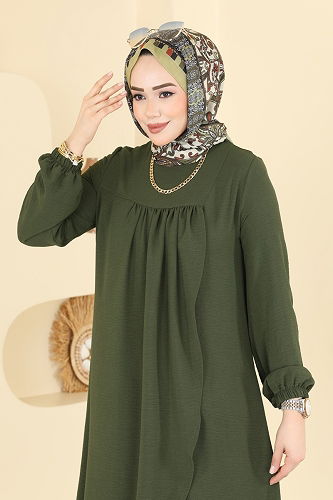 moda selvim طقم اخضر عفني 2824SLK540 - Thumbnail