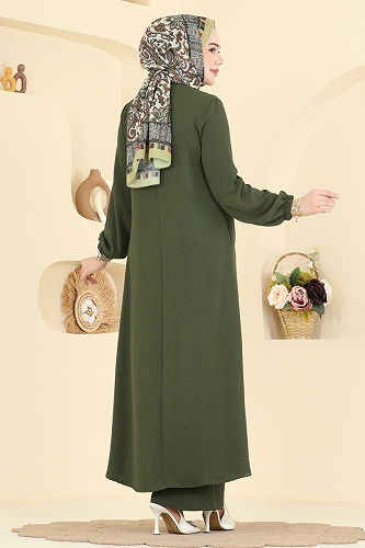 moda selvim طقم اخضر عفني 2824SLK540 - Thumbnail