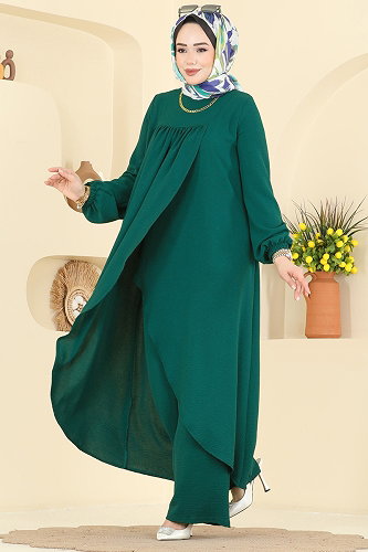 moda selvim طقم زيتي 2824SLK540 - Thumbnail