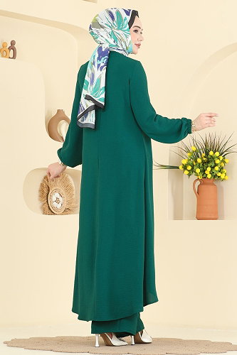 moda selvim طقم زيتي 2824SLK540 - Thumbnail