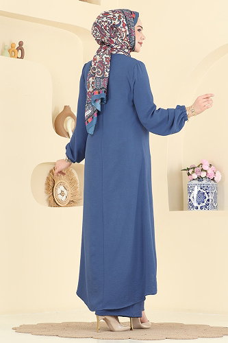 moda selvim Combined 2824SLK540 Light Indigo - Thumbnail