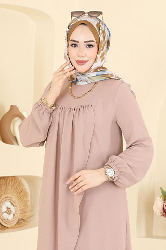 moda selvim طقم بيج 2824SLK540 - Thumbnail