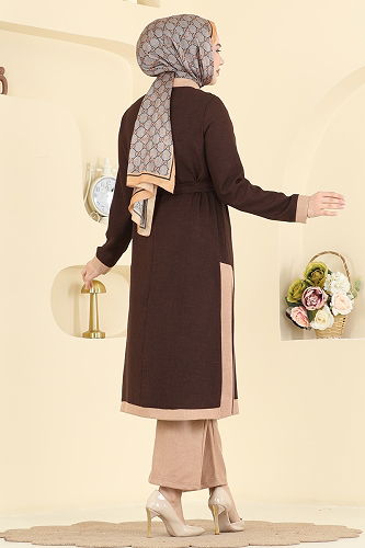 moda selvim طقم بني 2826SLK540 - Thumbnail