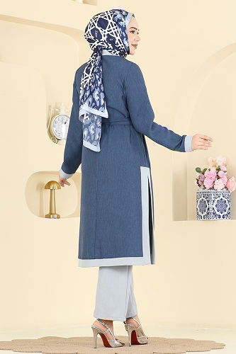 moda selvim طقم ازرق 2826SLK540 - Thumbnail