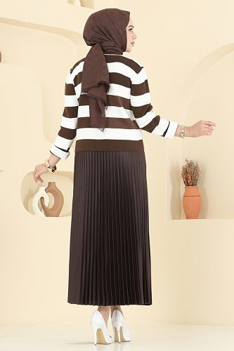 moda selvim Combined 2828MP806 Brown - Thumbnail