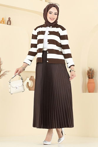 moda selvim Combined 2828MP806 Brown - Thumbnail