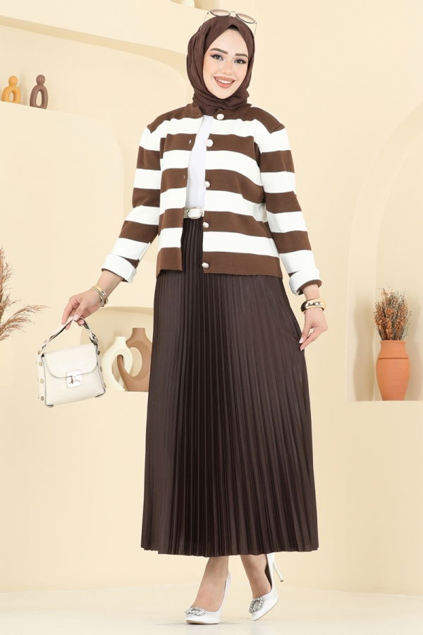 Modaselvim خصم صافٍ20%+20% في سلة التسوق طقم بني 2828MP806