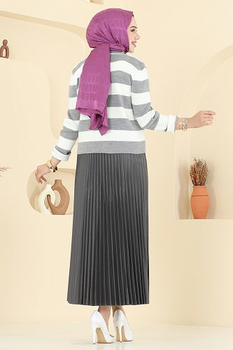 moda selvim Combined 2828MP806 Gray - Thumbnail