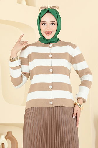 moda selvim طقم بيج 2828MP806 - Thumbnail