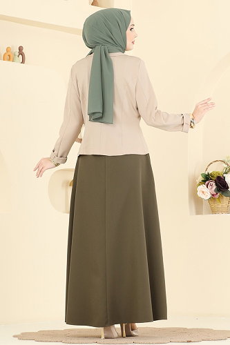 moda selvim Combined 2828SL432 Khaki&Stone - Thumbnail