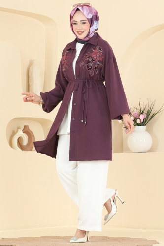 S.L.K. - Combined 2829SLK540 Damson & Ecru