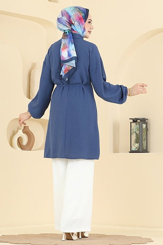 moda selvim Combined 2829SLK540 Indigo&Ecru - Thumbnail