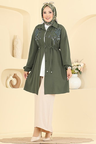 moda selvim Combined 2829SLK540 Khaki&Stone - Thumbnail