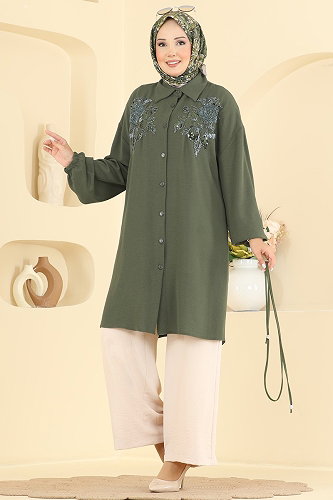 moda selvim Combined 2829SLK540 Khaki&Stone - Thumbnail