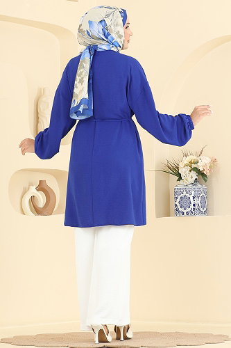 moda selvim طقم نيلي وسكري 2829SLK540 - Thumbnail