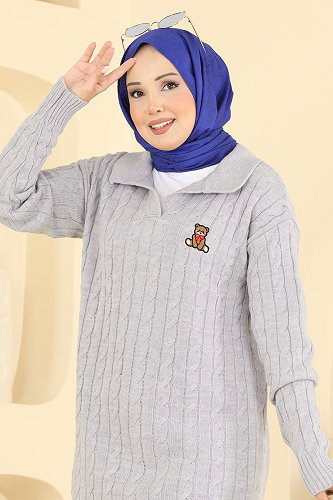 moda selvim Combined 2834AYD574 Gray - Thumbnail