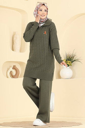 moda selvim Combined 2834AYD574 Khaki - Thumbnail