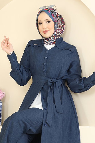 moda selvim Combined 2836SLK540 Indigo - Thumbnail