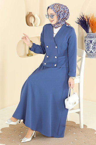 moda selvim Combined 2837SLK540 Blue - Thumbnail