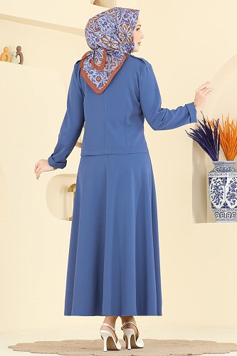 moda selvim طقم أزرق 2837SLK540 - Thumbnail