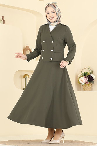 moda selvim Combined 2837SLK540 Khaki - Thumbnail