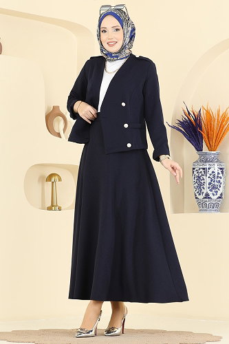 moda selvim Combined 2837SLK540 Navy Blue - Thumbnail