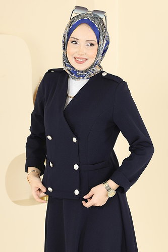 moda selvim Combined 2837SLK540 Navy Blue - Thumbnail