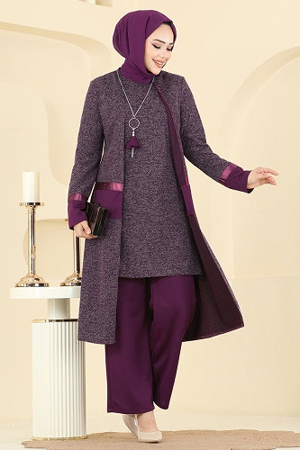 moda selvim Combined 2838ASMK1074 Damson - Thumbnail