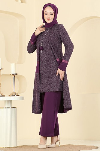 moda selvim Combined 2838ASMK1074 Damson - Thumbnail