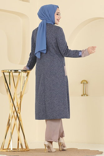 moda selvim Combined 2838ASMK1074 Indigo - Thumbnail