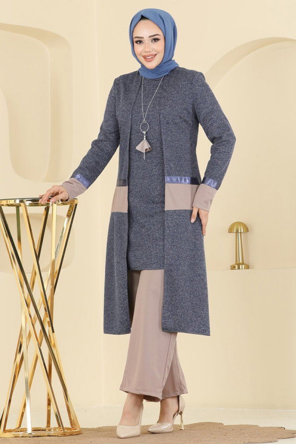 Combined 2838ASMK1074 Indigo - Moda Selvim