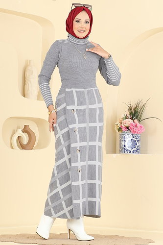 moda selvim Combined 2838AYD574 Gray - Thumbnail