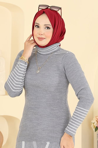 moda selvim Combined 2838AYD574 Gray - Thumbnail