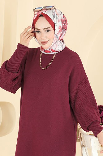 moda selvim Combined 2839AYD574 Burgundy - Thumbnail
