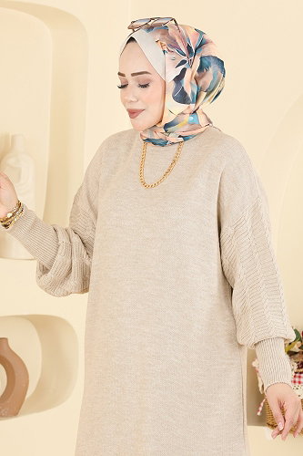moda selvim طقم بيج 2839AYD574 - Thumbnail