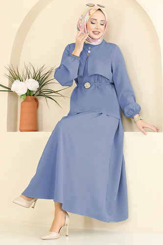 moda selvim طقم أزرق 2839SLK540 - Thumbnail