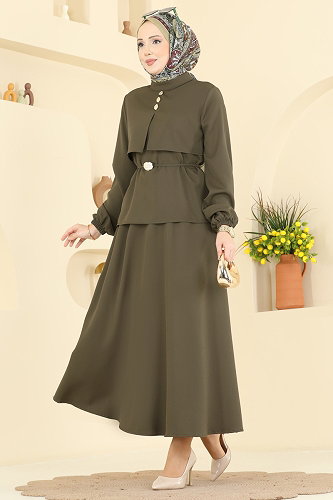 moda selvim Combined 2839SLK540 Khaki - Thumbnail