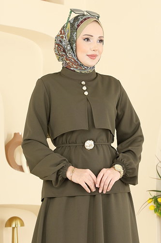 moda selvim Combined 2839SLK540 Khaki - Thumbnail