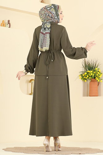 moda selvim طقم اخضر عفني 2839SLK540 - Thumbnail