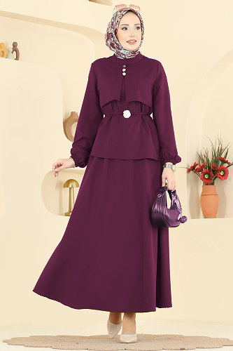 moda selvim طقم توتي فاتح 2839SLK540 - Thumbnail