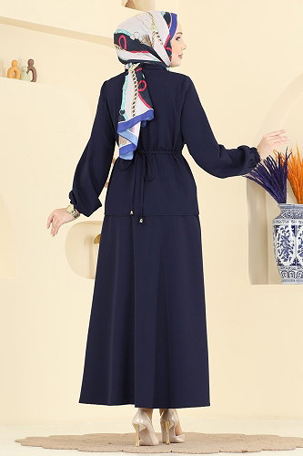 moda selvim طقم كحلي 2839SLK540 - Thumbnail